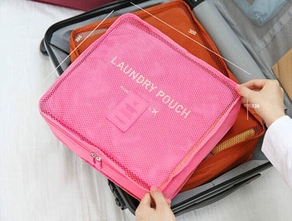 Packing Cubes,Mossio 7 Sets Waterproof Lightweight Laundry Organizer Dark Blue