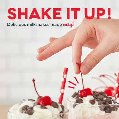 Dash Retro Milkshake Maker - 24oz for Malts, Soda Fountain Drinks, Protein Shakes, Whipping Omelets, 2-Speed + Pulse