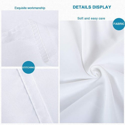 FLXXIE Pillow Cases - Soft Microfiber Standard Size Pillow Covers | Wrinkle & Stain Resistant, 2-Piece Set, 20x26, White