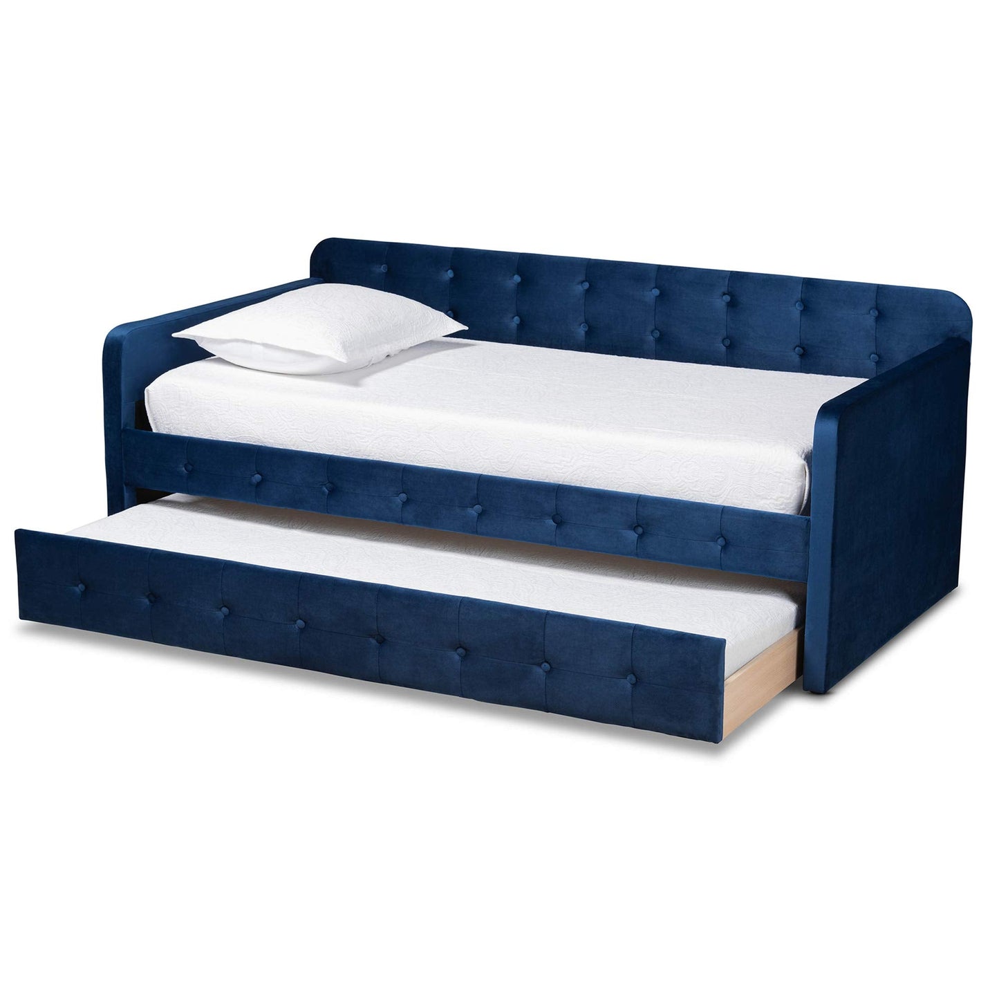 Baxton Studio Daybeds, Twin, Navy Blue