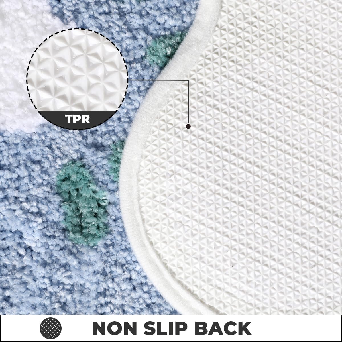 Bathroom Carpet Ultra Absorbent Bath Mat: Thick Microfiber Non-Slip Rug, Machine Washable for Bathroom and Bedroom