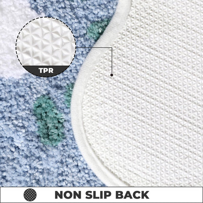 Bathroom Carpet Ultra Absorbent Bath Mat: Thick Microfiber Non-Slip Rug, Machine Washable for Bathroom and Bedroom