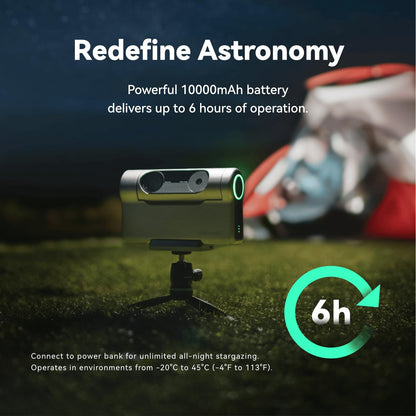DWARFLAB Dwarf 3 Smart Telescope - Portable Astrophotography Camera, Capture Astronomy/Wildlife/Panorama, AZ/EQ Mode, Built-in Processing, 4K Auto-Tracking, Ultra-Light 3lb, Ideal for All Ages