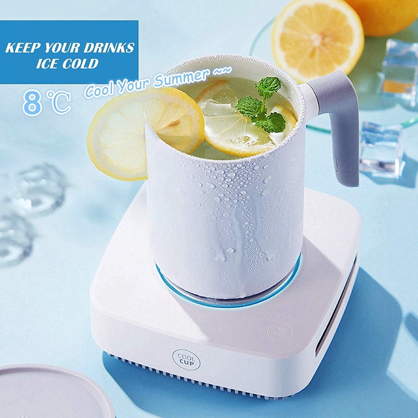Miecux 2IN1,31 46 Cup Cooler-Coffee Warmer Desktop - Coffee Tea Drinks Mug Warmer Cooler Desktop Heating and Cooling
