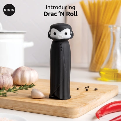 OTOTO Drac N' Roll Vampire Garlic Roller, Silicone Garlic Peeler Tube, Silicone Tube Roller for Halloween - Kitchen Gadget for Garlic, Garlic Tube, Garlic Crusher