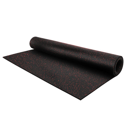 Flooring Inc 1/4" Tough Rubber Flooring Roll | Flexible Recycled Rubber Gym Floor Mats for Home Gym | Heavy Duty Rubber Mat for Home Gyms, Sheds, Horse Stall Mat or Trailer | 5-4’x10’ | Bright Red