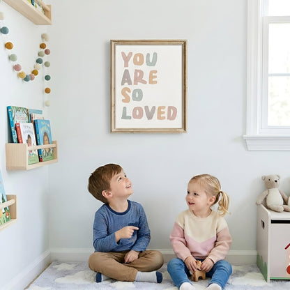 8x10 DREAM BIG PRINTABLES You Are So Loved Art Print - (Unframed) | Kids Wall Decor for Bedrooms, Classrooms