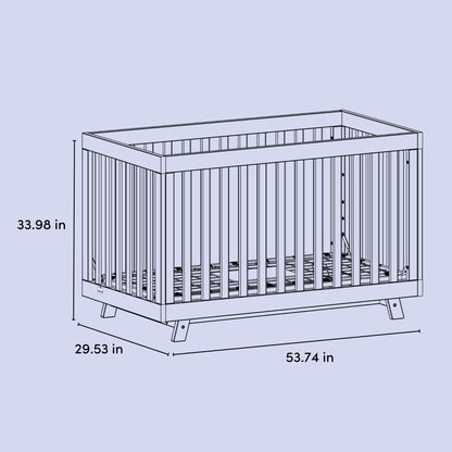 Storkcraft Beckett 3-in-1 Convertible Crib – GREENGUARD Gold Certified, Fits Standard Crib Mattress, Converts to Toddler Bed and Daybed, 4 Mattress Heights, Grow-with-Me Design (Natural)