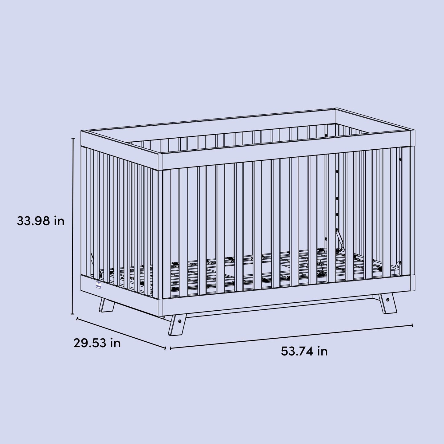 Storkcraft Beckett 3-in-1 Convertible Crib – GREENGUARD Gold Certified, Fits Standard Crib Mattress, Converts to Toddler Bed and Daybed, 4 Mattress Heights, Grow-with-Me Design (Olive)