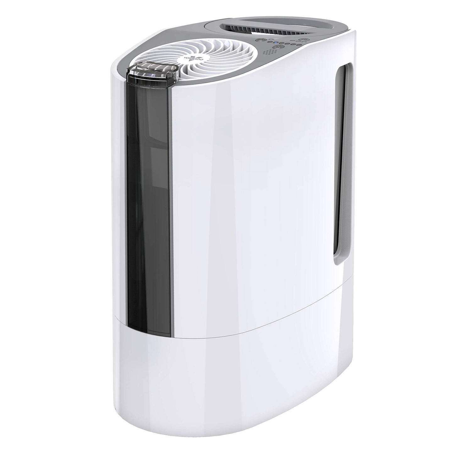 Vornado UH200 Ultrasonic Humidifier with Fan-Assisted Whole Room Humidification, Auto Humidity Control, Remote, and Electronic Humidistat, UH200 — 1.75 gal tank, White