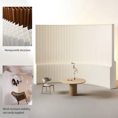 Foldable Paper Room Divider - Portable Privacy Screen for Home Office & Living Room, Freestanding Folding Partition Wall, Easy Setup Room Separation Divider (H78.7in*L157.5in)