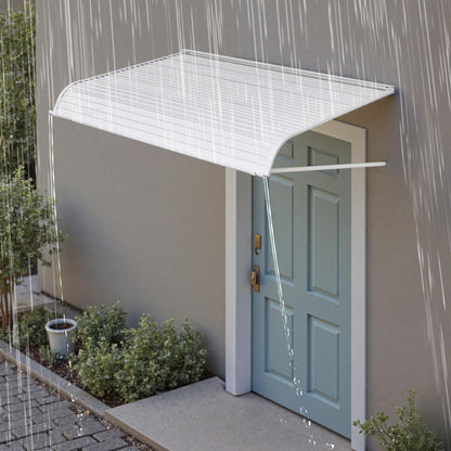 VEVOR Aluminum Awning 60 x 42 in, Durable Window Awning Door Canopy, Lightweight and Stable Aluminum Awnings for Doors Exterior Rain Snow Sunlight Protection for Door Entrance Windows Patio Porch