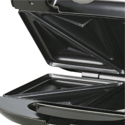Brentwood Compact Dual Sandwich Maker, Non-Stick, Black Color