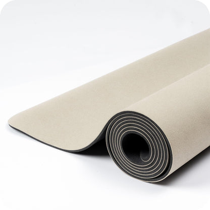 WeGym Yoga Mat, 4mm Cushioned Exercise Mat for Yoga, Pilates, Home Workouts - Anti Slip Polyurethane Suede Yoga Mat with Carrying Strap