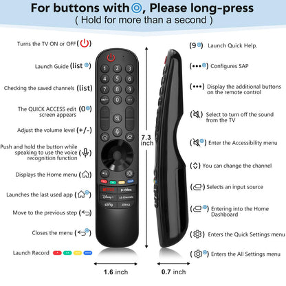 Voice Replacement for Google-Chromecast-Remote, G9N9N for Chromecast with Google TV Remote, for Google TV Streamer (Only for Snow Chromecast Google)