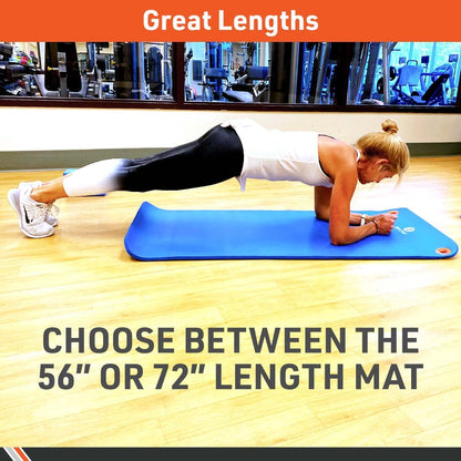 Body Sport Non-Slip Exercise Mat for Men & Women, Thick Foam Surface for Yoga, Pilates, Fitness & Aerobic Workouts