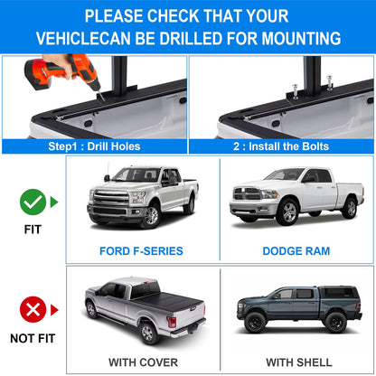 LMYYGOO Universal Adjustable Truck Ladder Rack Fits 62-80 Inch Pickup Beds (F-150, Silverado, RAM, Toyota Tundra) & Open/Enclosed Trailers, 800 LB Heavy Duty Rack for Ladders, Pipes, Kayak