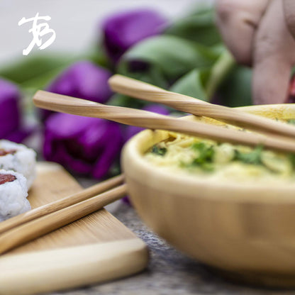 Totally Bamboo Twist Reusable Bamboo Chopsticks, Set of 5 Pairs