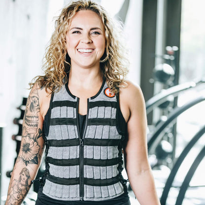 Hyperwear Hyper Vest PRO Adjustable Weighted Vest for Men and Women — Running, Walking, HIIT, Bone Density & Osteoporosis Exercise — No-Bounce Steel Micro-Weights, Slim Fit - Small Size, Gray, 10 lb