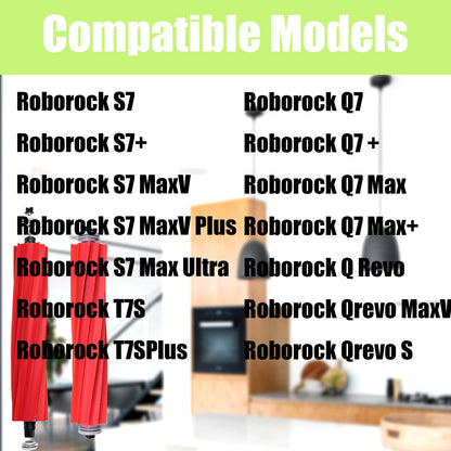 CauYien Roller Brush Replacement Compatible for Roborock S7,S7+,S7 MaxV,S7 MaxV Plus,S7 Max Ultra T7S,T7SPlus,Q7,Q7 +,Q7 Max,Q7 Max+,Q Revo,Qrevo MaxV,Qrevo S Robot Vacuum