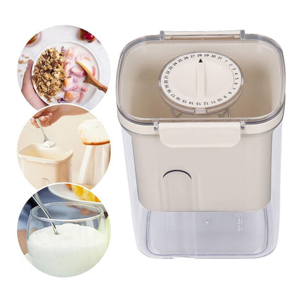 Greek Yogurt Strainer, Yogurt Strainer Cheese Strainer with a Fine Mesh Bag and Lid Leakproof Filter Nut Milk Maker 1100 ML DIY for Making Thick Greek Yogurt Soybean