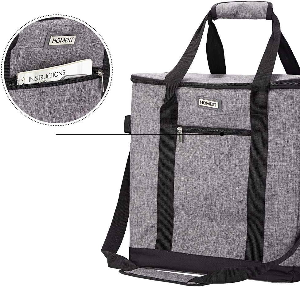 HOMEST Stand Mixer Dust Carry Bag with Pockets for KitchenAid Bowl Lift 5-8 Quart, Grey