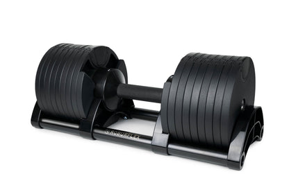 ROBURFLEX Adjustable Dumbbell (Single) 5-40/80lb, 5lb Increments, for Home Gym Fitness - Upto 20 weight settings (BLACK - 80LB)