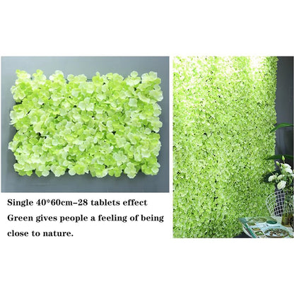 JIIPOREGJ Artificial Flower Wall Panel,Flower Wall Panels,Artificial Flower Wall Mat Silk Flower Panels for Flower Wall Decor,Party Wedding,Backdrop Decoration,A,1x1m