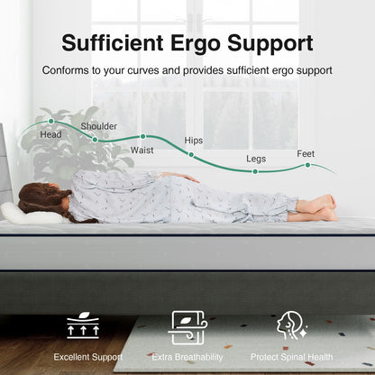 Novilla Twin Mattress 6 Inch, Foam and Spring Hybrid Mattresses for Restful Sleep, Twin Mattress in a Box, Medium Firm, CertiPUR-US Certified Foam, Durable Support, Eco-Friendly Packaging