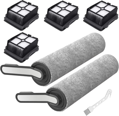 Home Times Brush Roller for Tineco S5, S5 Pro, Blue, 2 HEPA Filters Replacement Accessories (2 Brush Roller + 4 Filter)