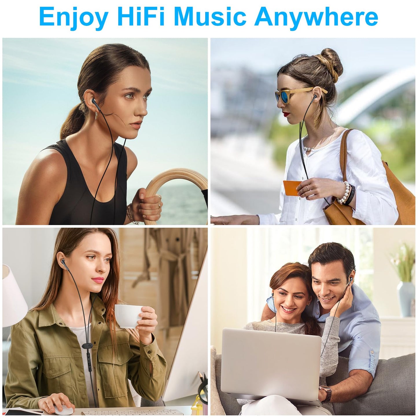Samsung Earbuds Wired USB C for Galaxy S25 S24 Ultra/S24 FE/S23/S22/S21/S20,Type C Wired Headphones with Microphone Earphones for iPhone 16/16 Pro/16 Pro Max/16 Plus/15,iPad Pro,Pixel 9 8 7,One Plus9