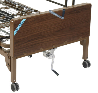 Drive Medical Semi Electric Ultra Light Plus Hospital Bed, Brown, 36"