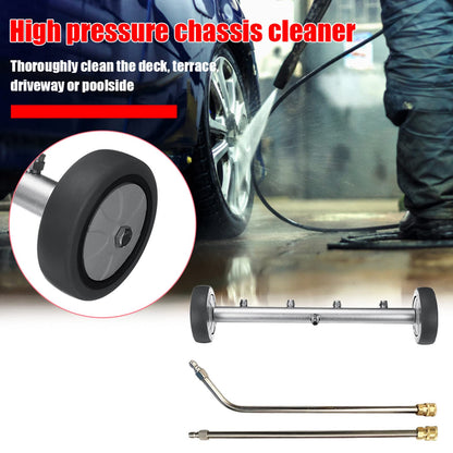 TRELVEX Pressure Washer Surface Cleaner 16'' Undercarriage Cleaner with 2 Pressure Washer ExWand Attachment Dual-Function Undercarriage Cleaner,5000 PSI