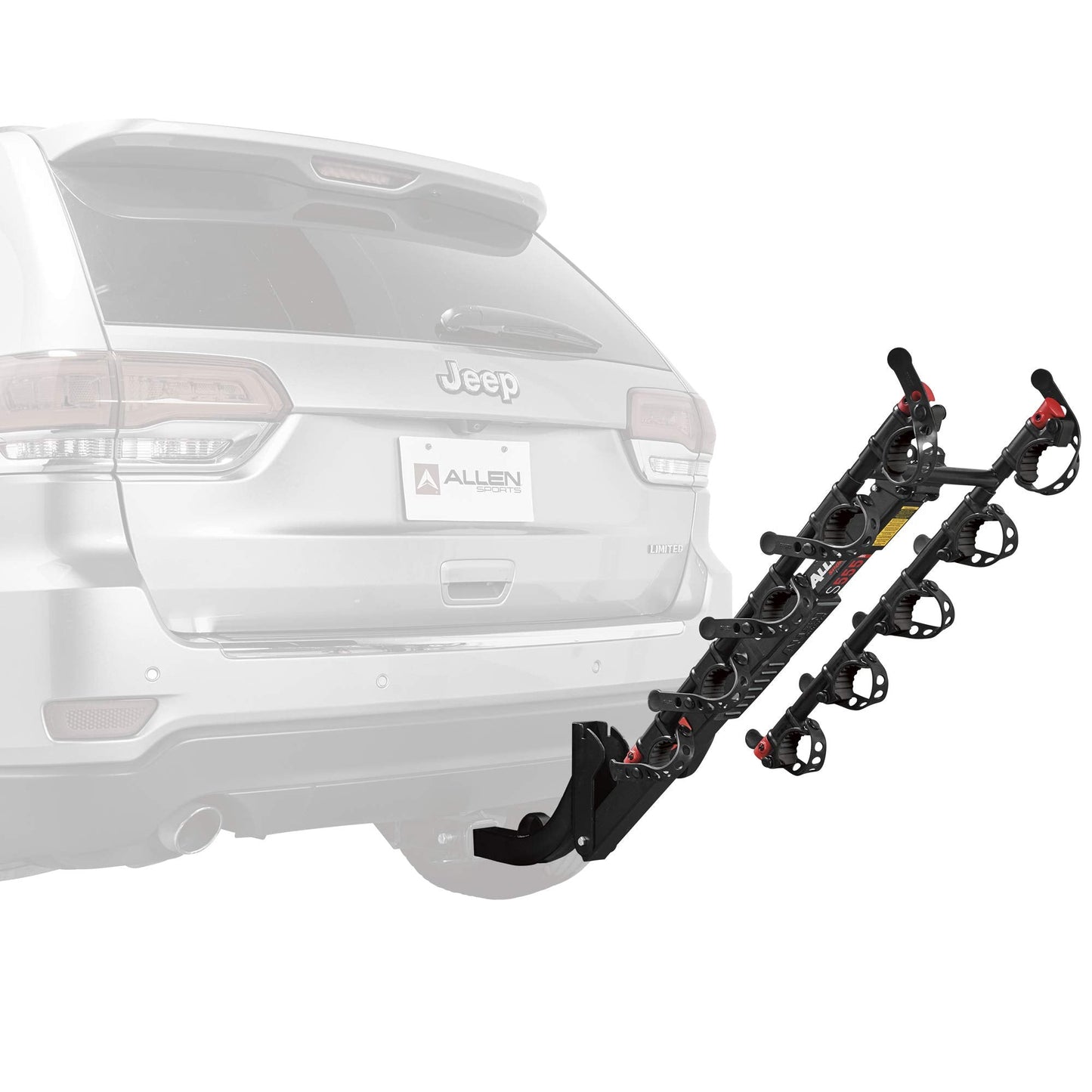 Allen Sports Premier Hitch Mounted 5-Bike Carrier, Model S555 , Black