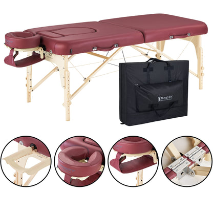 Master Massage 30'' Eva Portable Pregnancy Multi-Functional Massage Therapy Beauty Bed Couch with Ambient Lighting System