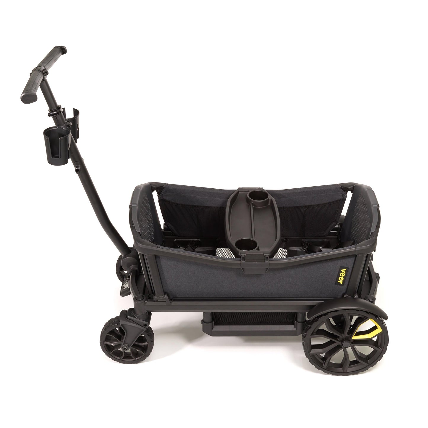 Veer All-Terrain Cruiser | Premium Off-Road Wagon Stroller for Babies, Toddlers, and Kids | Push/Pull/Push-Along Steering for Uneven Terrain | JPMA Certified | Lightweight and Collapsible | 2 Seats