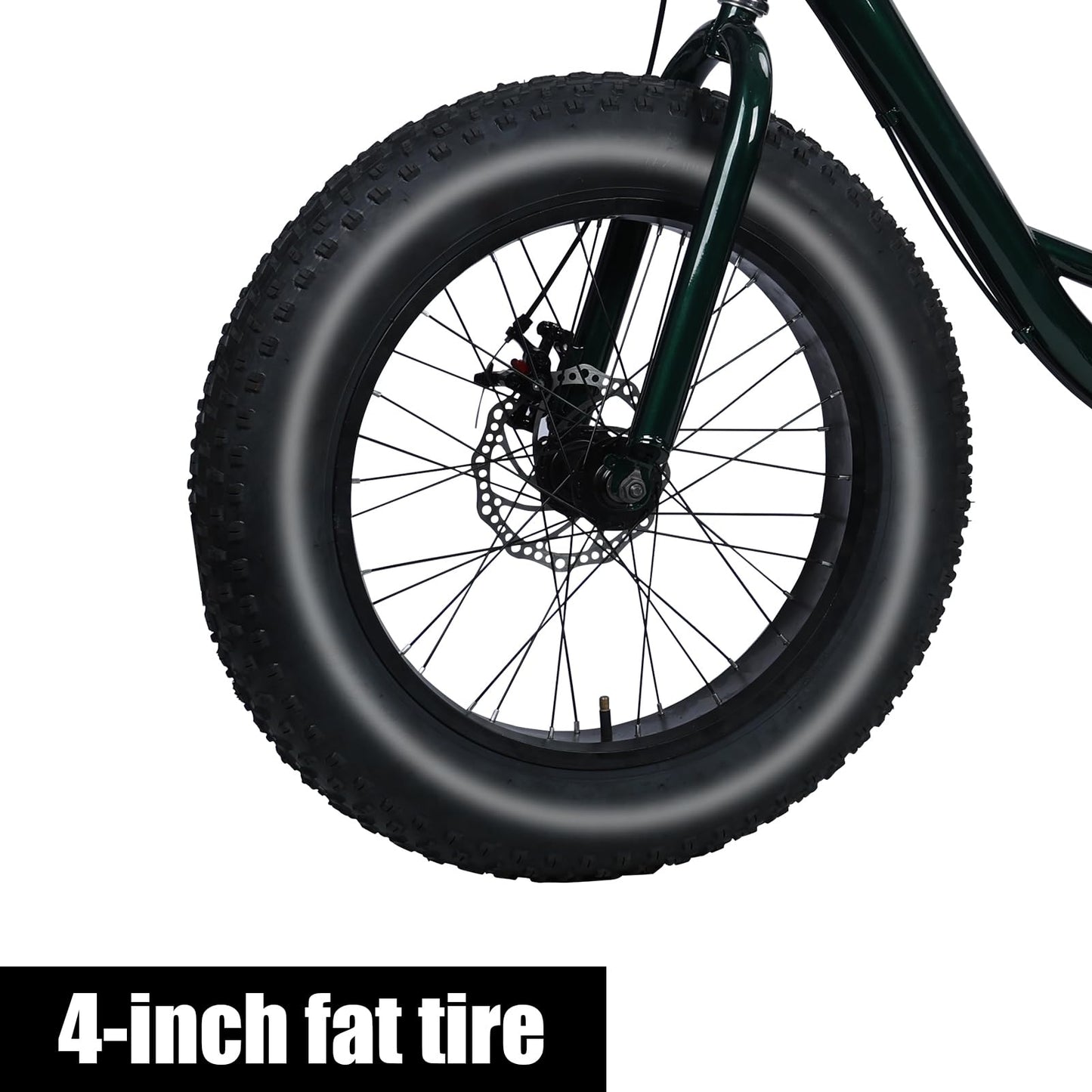 Maixhae Tricycle for Adults, Fat Tire 3 Wheel Bike with 7 Speeds, 450lbs Capacity, 20 Inch All-Terrain Trike, Dual Disc Brakes, Adjustable Seat & Large Rear Basket (Black)