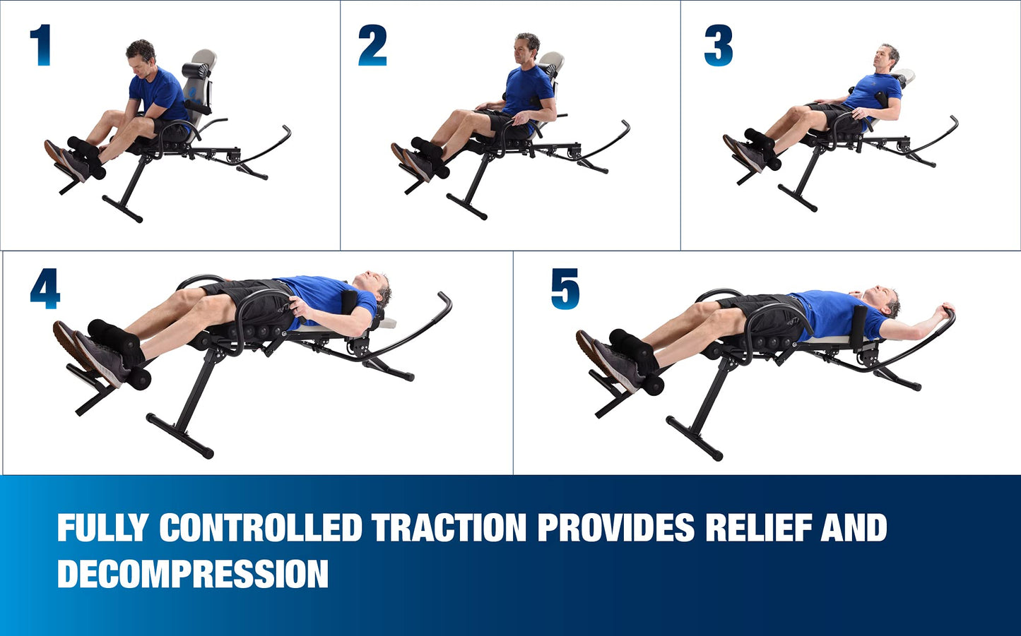 Stamina EasyDecompress Pro - Back Stretcher Gentle Inversion Table For Spine Decompression and Pain Relief - Inversion Tables For Back Pain Strength Training Inversion Equipment