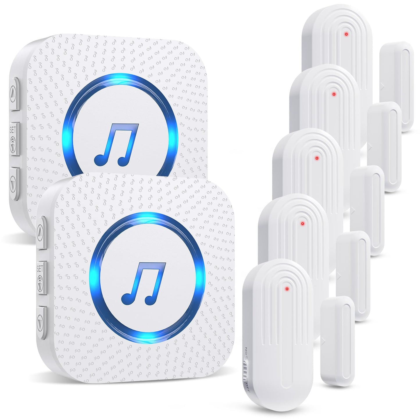 Sanjie Door Chime,Wireless Door Chimes When Door Opens Entry Alarm for Home/Business/Office/Store with 800ft Range,55 Chimes and 5 Adjustable Volume Door Ringer Alert