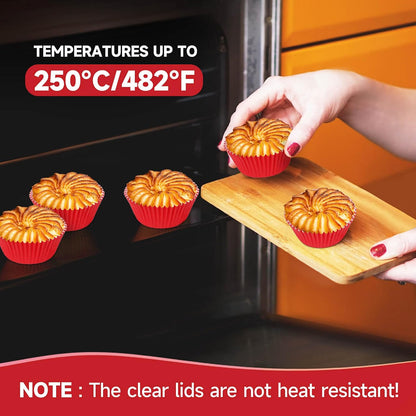 Standard Red Baking Cups, Pack of 200 Cupcake Liners Paper