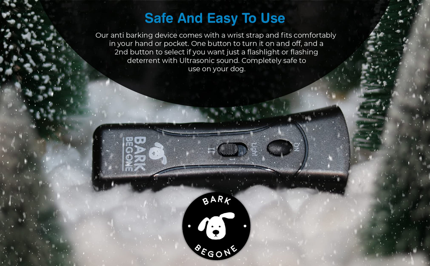 Bark Begone 2023 Ultrasonic Dog Bark Deterrent & Behavior Corrector - Stop Barking, Jumping, Aggression Without Yelling - Just Point & Press! Backed by Kevin Harrington from Shark Tank