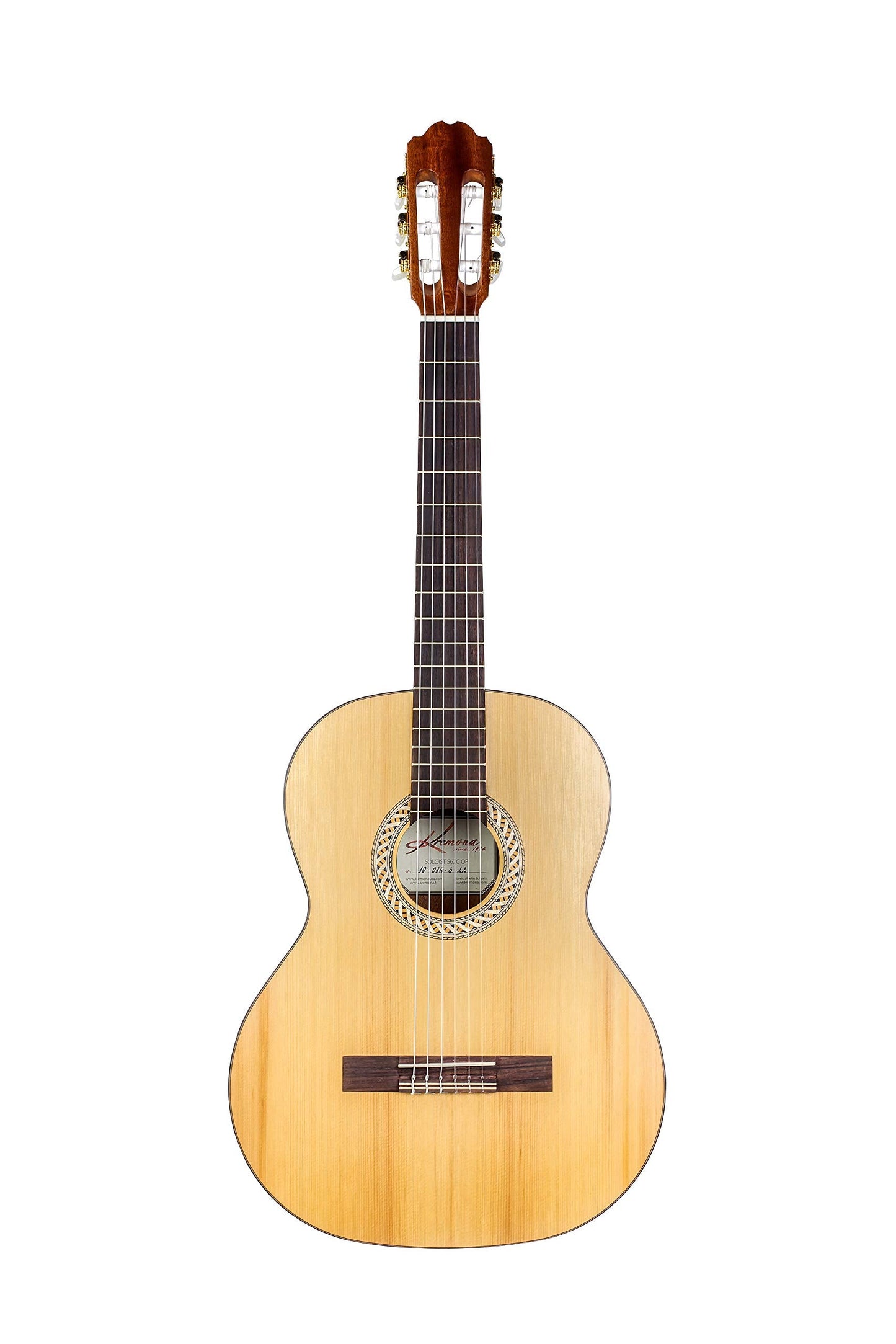 Kremona Soloist S62C OP 7/8 Size Beginner Classical Guitar – Solid Cedar Top – Handmade in Europe – Nylon Strings – Padded Gig Bag Included