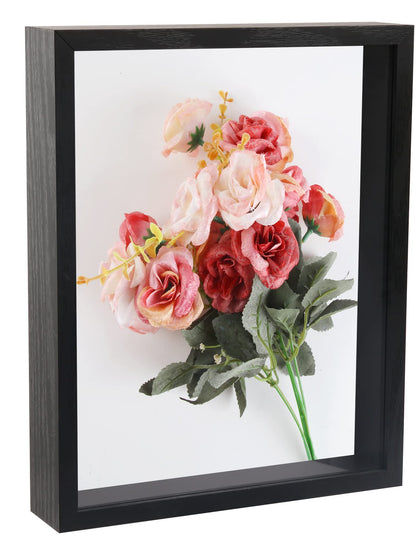 8x10 Shadow Box Frame, Memory Display Case Box, 8x8 Shadow Box Picture Frame 3D, Black,1 Pack