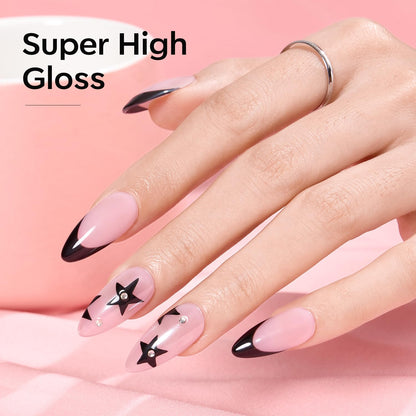 Modelones French Tip Tool- 6 Pcs Nail Stamp French Manicure Kit Suitable for DIY Together with Gel Nail Polish Art Tips Printing Tool Kit