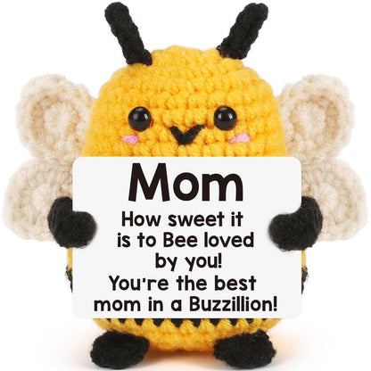 Mothers Day Mother Gifts for Mom Mothers Day from Daughter Son - Mom Gifts Mother's Day Mother-in-law Birthday Gift Ideas for Best Moms Ever Mama Mommy, Happy Birthday Cute Small Crochet Bee Present