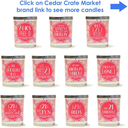 21st Birthday Gift for Her | Funny Scented Candle for Daughter, BFF, Sister - Tropical Fruit, Spice, Vanilla