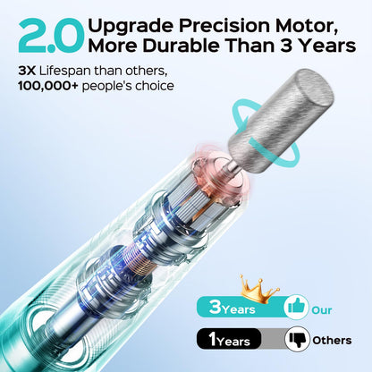 COSLUS Electric Nail Drill File Professional: for Acrylic Gel Dip Powder Nails Portable Nail Machine Kit Manicure Pedicure Tools Polishing Set with Nail Drill Bits Sanding Bands