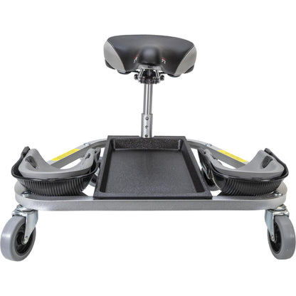 Racatac Kneeling Sitting Creeper with 3 Inch Casters, Rolling Knee Pads with Seat, Adjustable Seat, Knee Pads with Wheels, Made in USA, Floor Creeper, 01RAC3