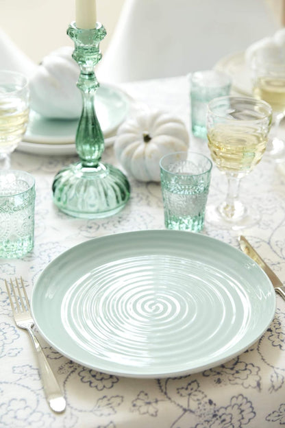Portmeirion Sophie Conran 12 Inch Round Platter | White Porcelain Serving Tray for Appetizers, Snacks, Sandwiches