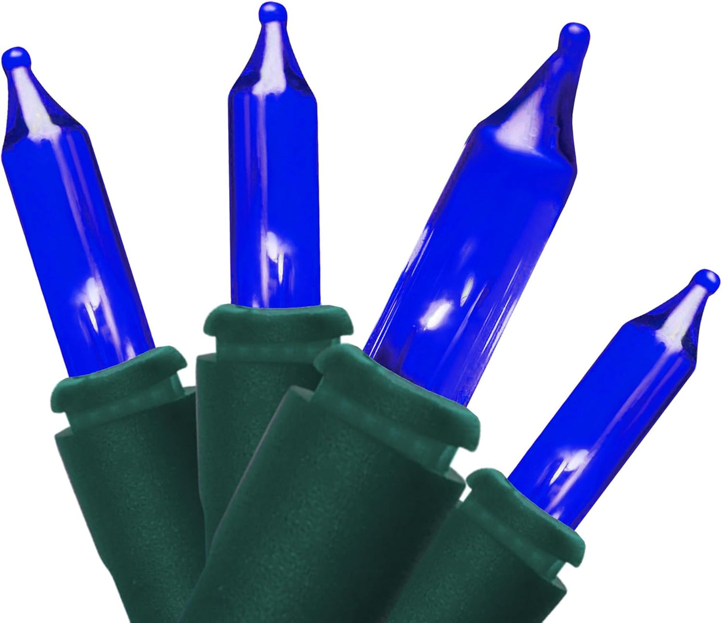 Brite Star Designer Series Mini Lights, 50 Lt, Blue, Green Wire
